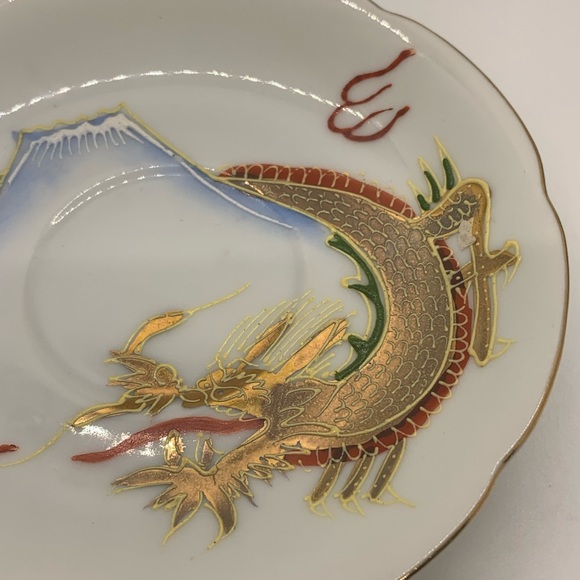 Vintage Made in Japan DRAGONWARE Tea Cup and Saucer - Picture 8 of 12